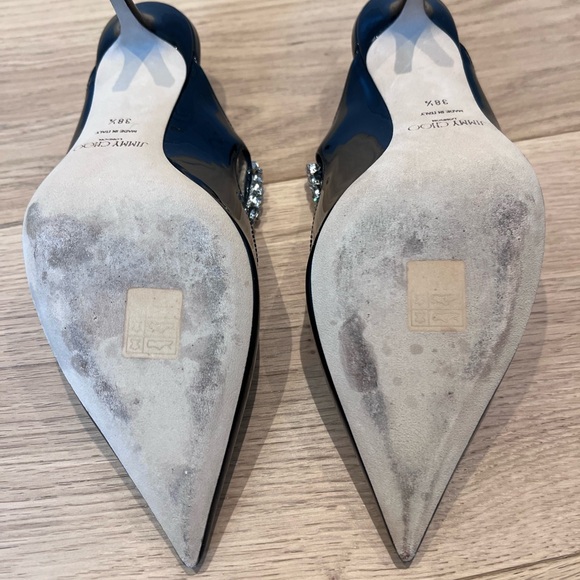 Jimmy Choo Bing 65 Black Patent Women's Heels - Picture 4 of 6